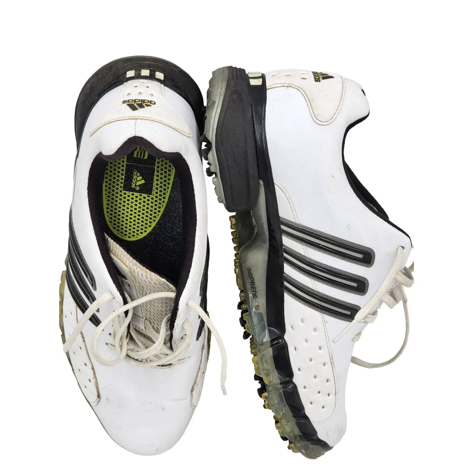 Adidas Shoes adiPRENE Traxion Golf Shoes Mens 8 White Black Spikeless Gripzone