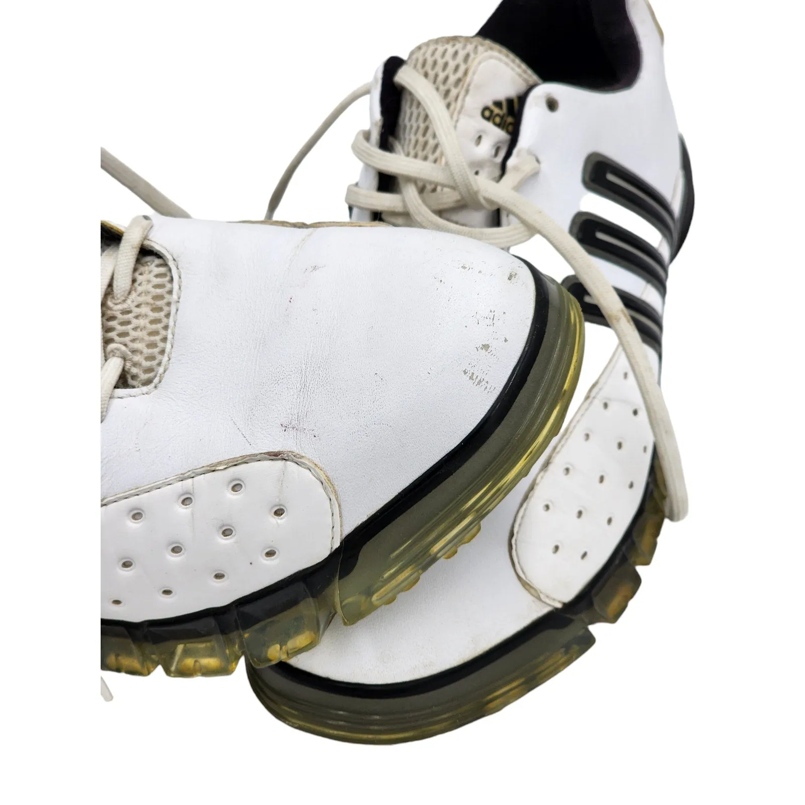 Adidas Shoes adiPRENE Traxion Golf Shoes Mens 8 White Black Spikeless Gripzone