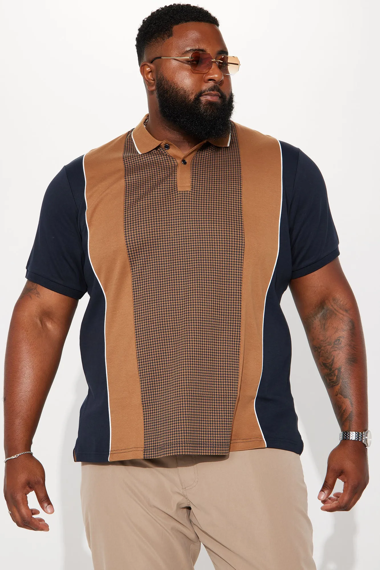 Alley Cat Short Sleeve Polo - Multi Color