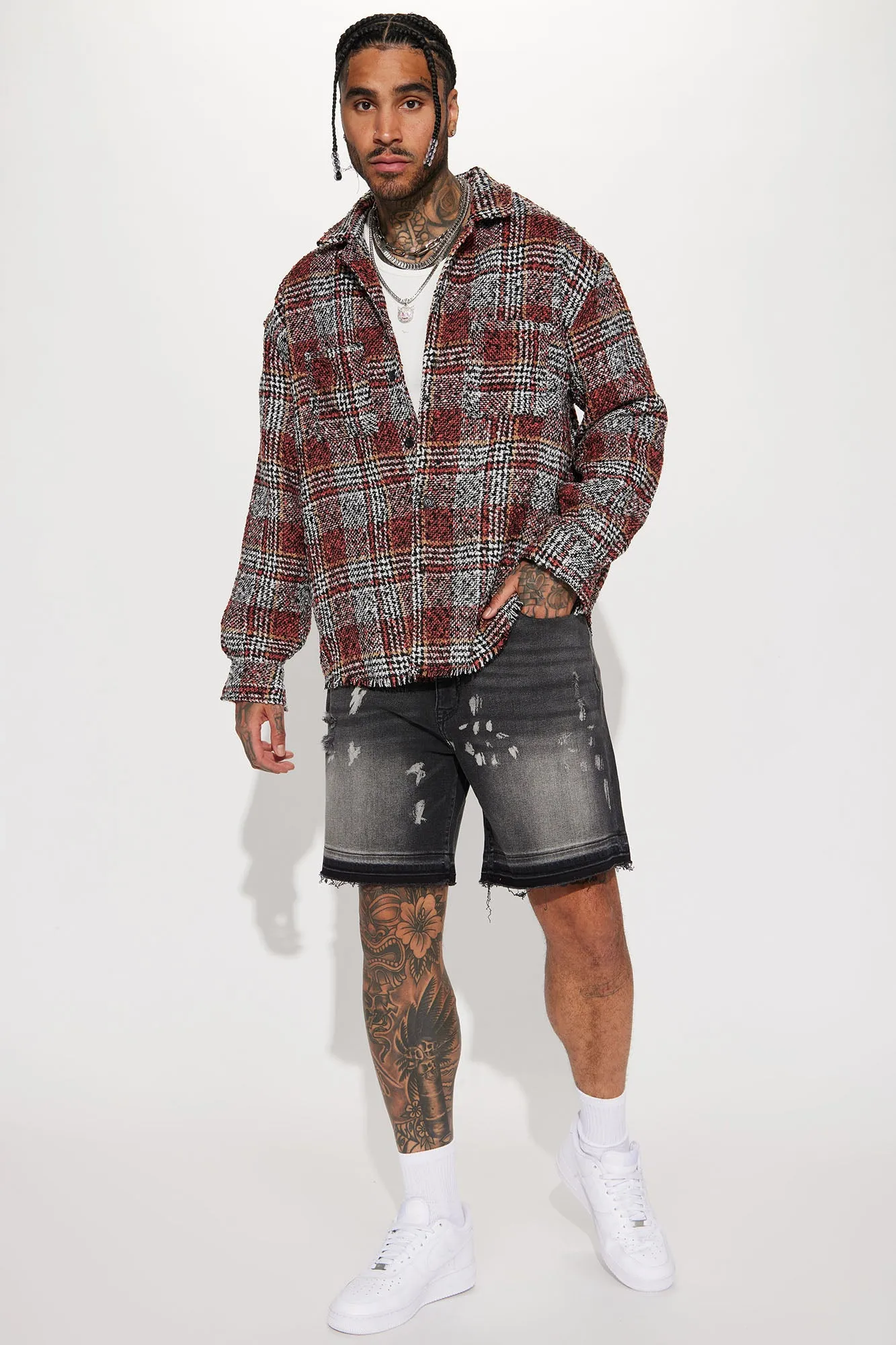 Alley Way Relaxed Denim Shorts - Black Wash