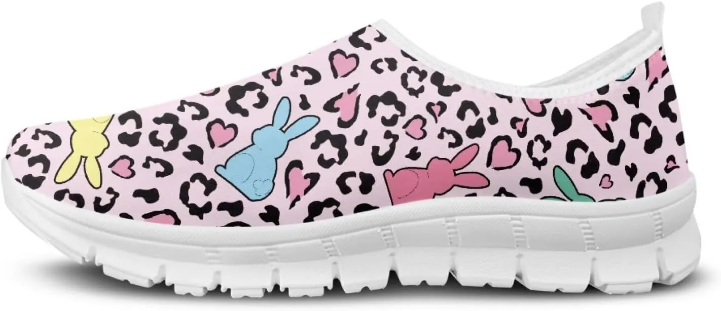 Art Painted Travel Shoes for Women Slip On Flat Casual Mesh Loafers Lightweight Comfort Fashion Sneaker for Ladies Festival Series US Size 5.5-11.5