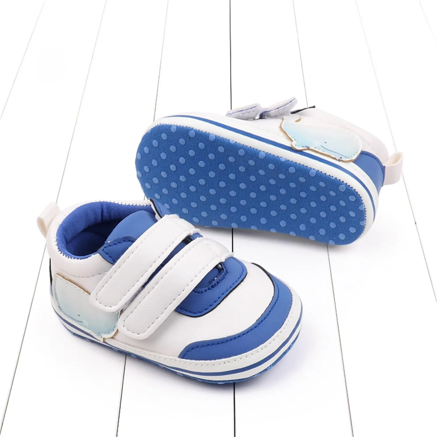 Baby Boys Girls First Walking Shoes Infant Non-Slip PU Leather Sneakers Toddler Newborn High Top Loafers Flat Shoes