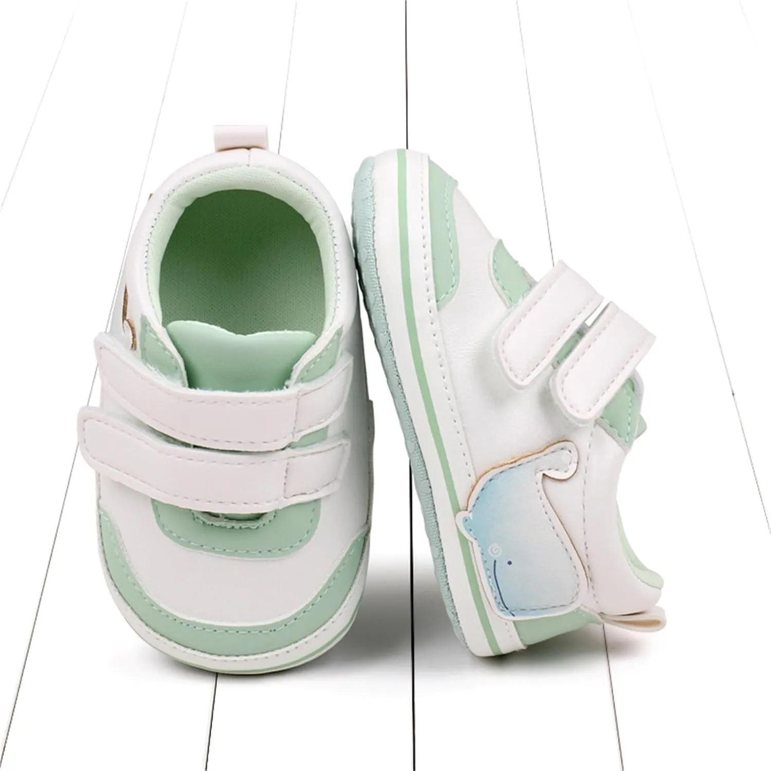 Baby Boys Girls First Walking Shoes Infant Non-Slip PU Leather Sneakers Toddler Newborn High Top Loafers Flat Shoes