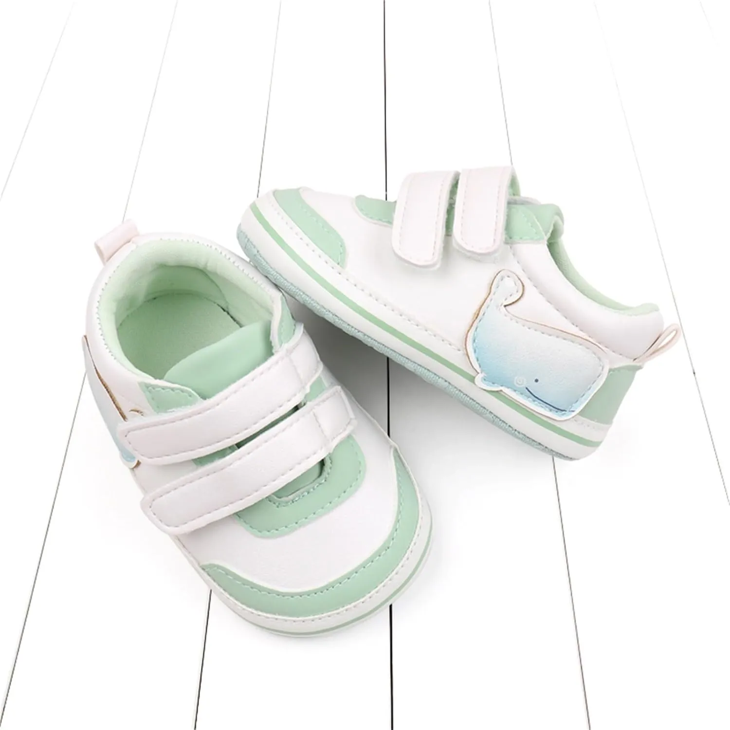 Baby Boys Girls First Walking Shoes Infant Non-Slip PU Leather Sneakers Toddler Newborn High Top Loafers Flat Shoes