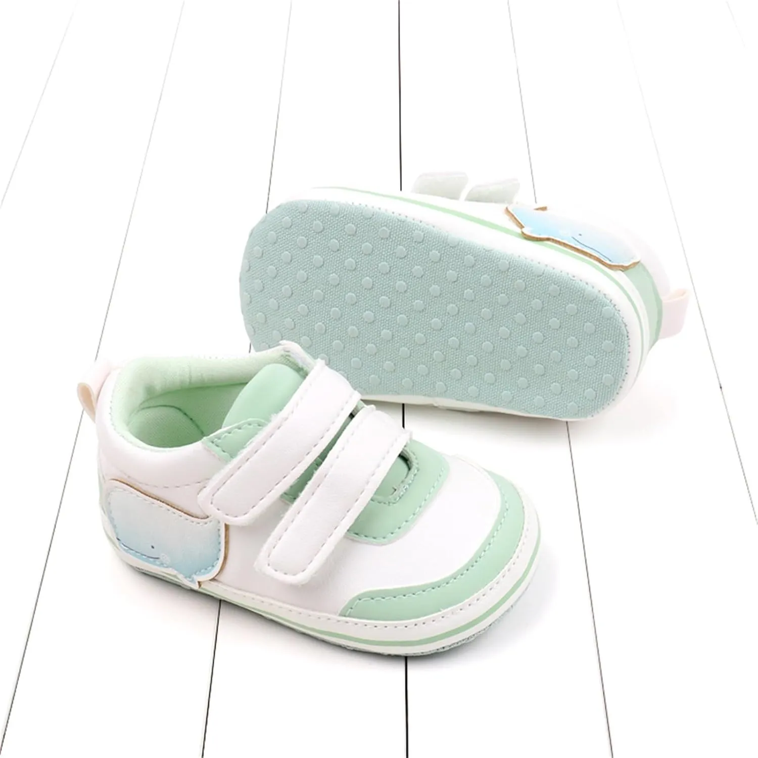 Baby Boys Girls First Walking Shoes Infant Non-Slip PU Leather Sneakers Toddler Newborn High Top Loafers Flat Shoes