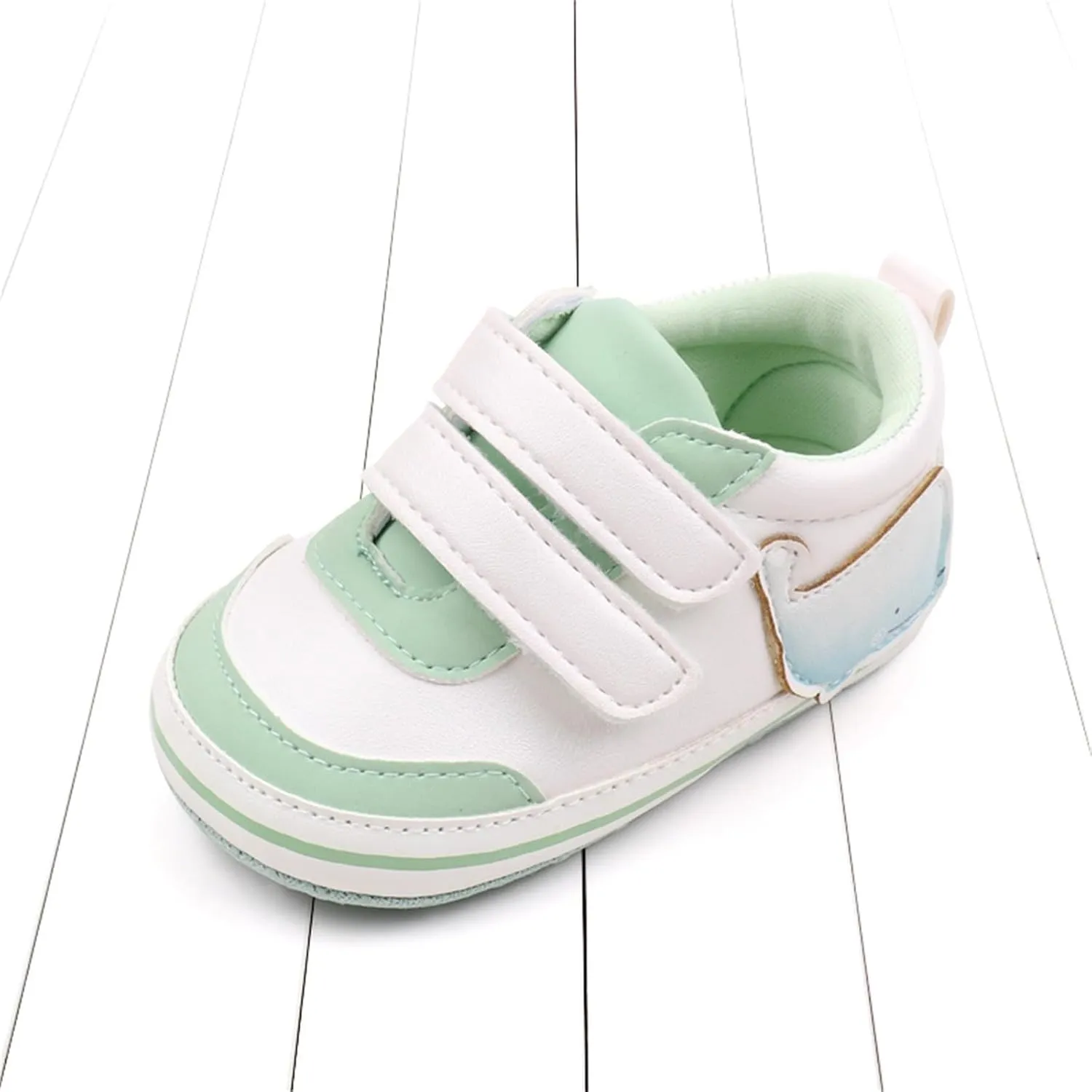 Baby Boys Girls First Walking Shoes Infant Non-Slip PU Leather Sneakers Toddler Newborn High Top Loafers Flat Shoes