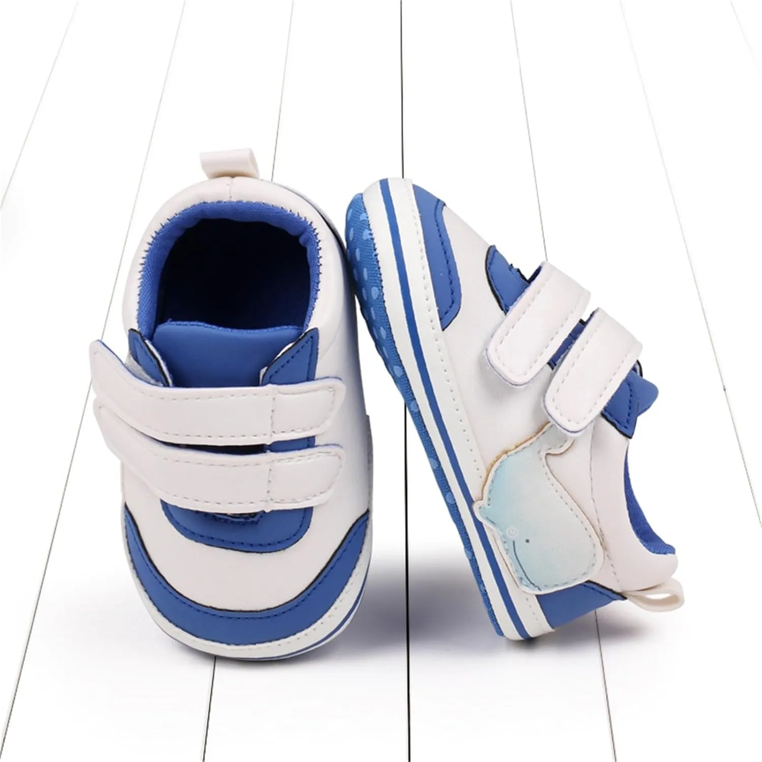 Baby Boys Girls First Walking Shoes Infant Non-Slip PU Leather Sneakers Toddler Newborn High Top Loafers Flat Shoes
