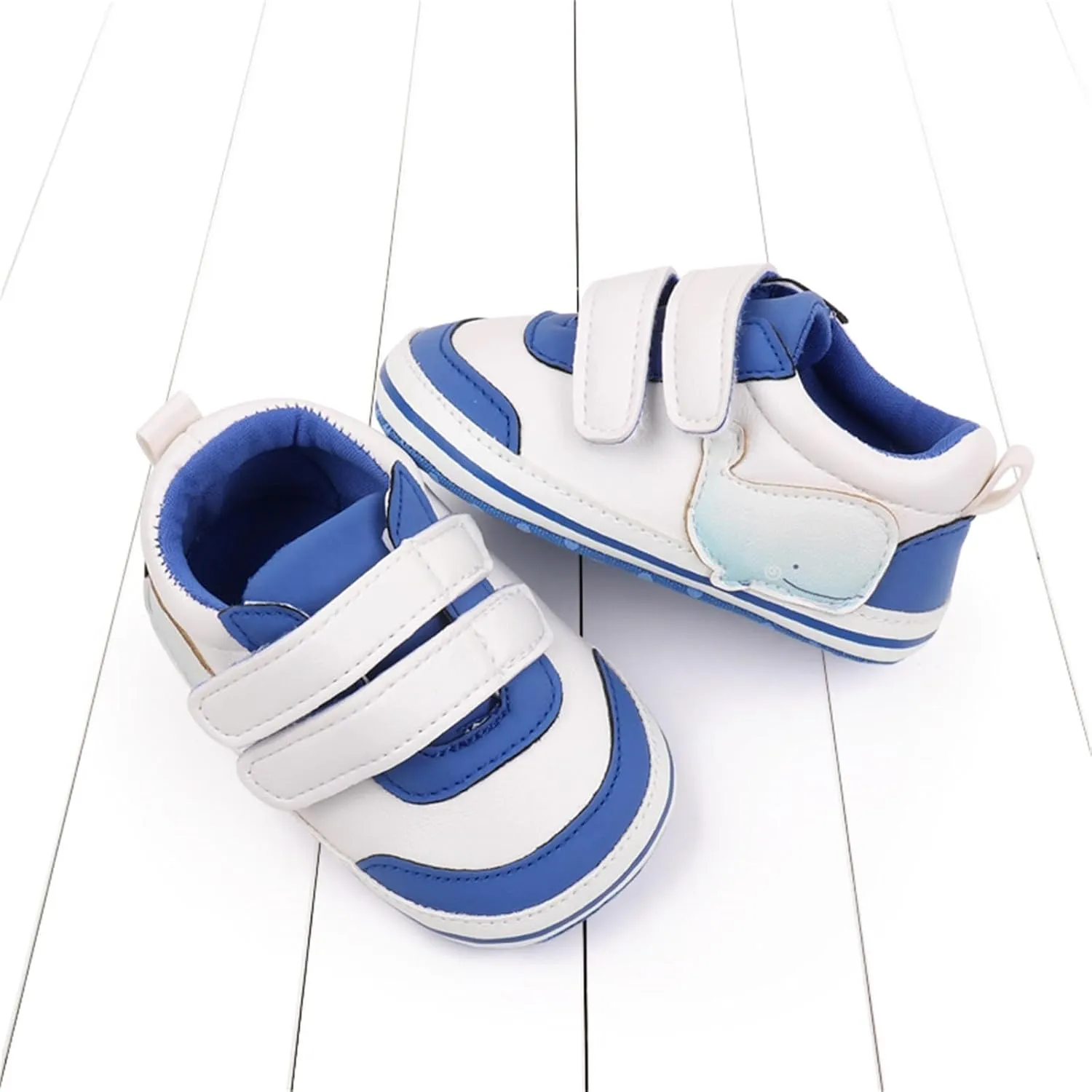 Baby Boys Girls First Walking Shoes Infant Non-Slip PU Leather Sneakers Toddler Newborn High Top Loafers Flat Shoes