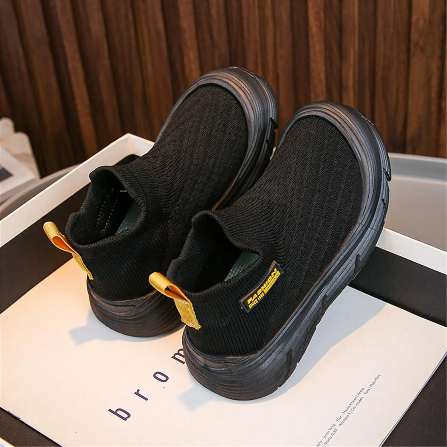 Baby Knitted Sneakers Infant Lightweight Breathable Mesh First Walkers Shoes High Top Sneakers for Toddler Girls