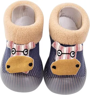 Baby Shoes,Infant Toddle Footwear Winter Shoes Soft Bottom Indoor Non Slip Warm Floor Cartoon Animal Socks Shoes