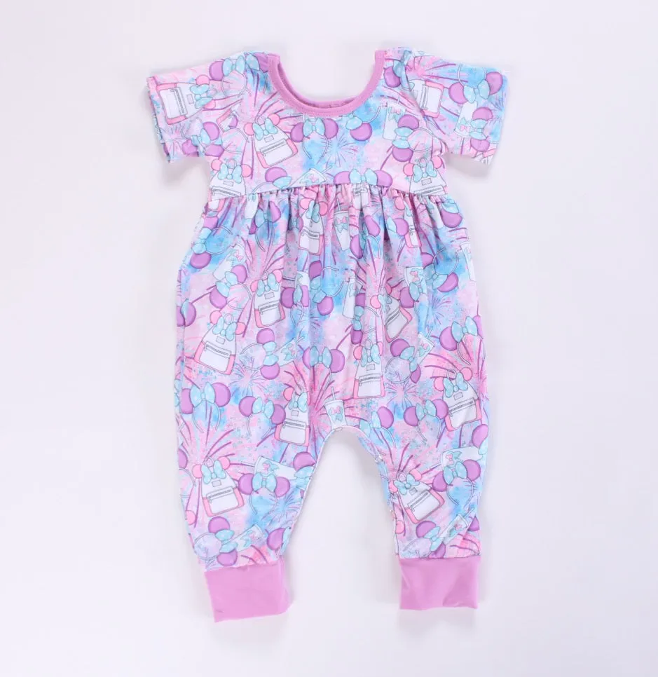 Back pack alley cat romper