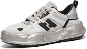 BEAU TODAY Chunky Sneakers for Women, Womens Fashion Sneakers, Breathable Comfort Casual Tennis Shoes, Lightweight Lace-up Sneakers for Travel Gym Work