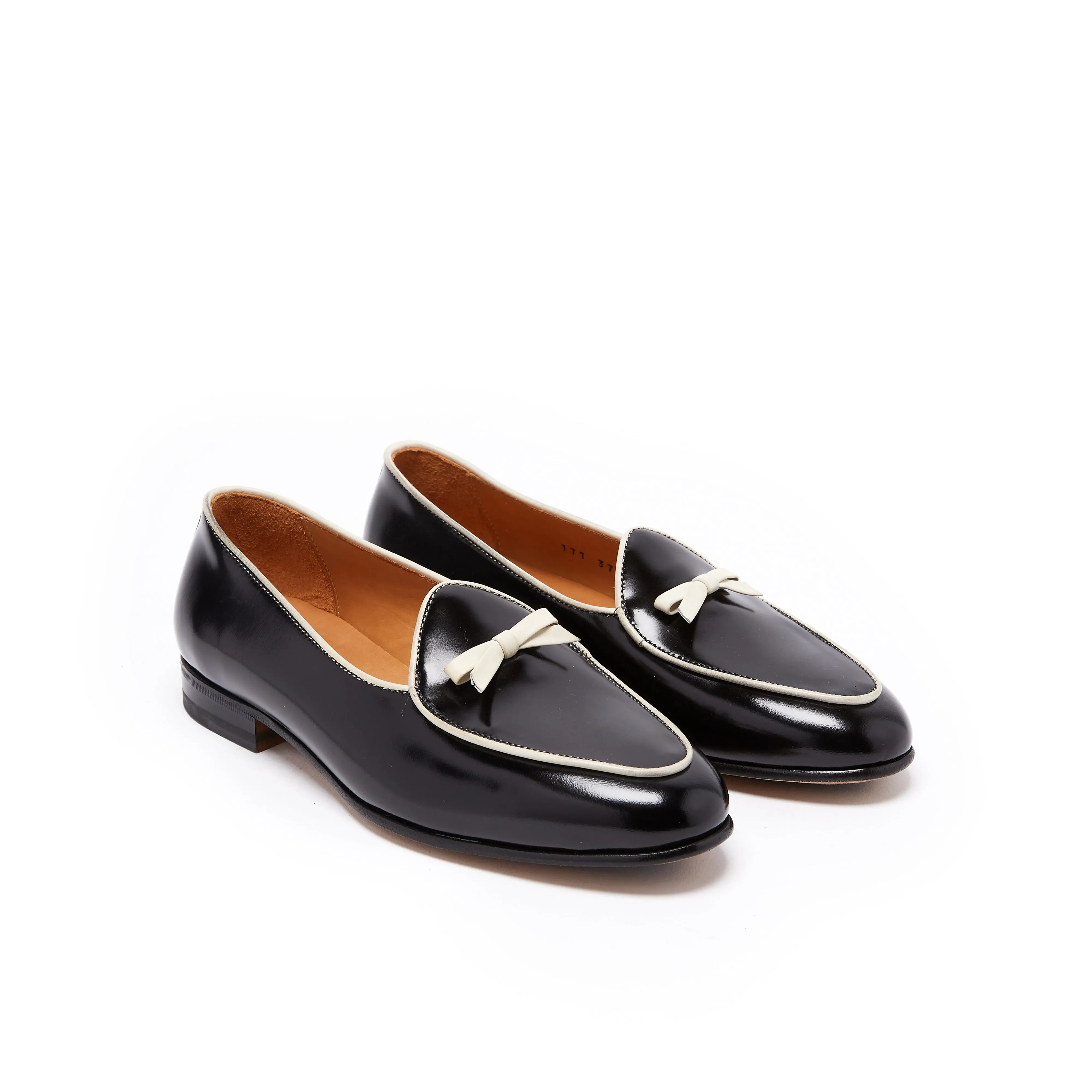 Bow loafer black