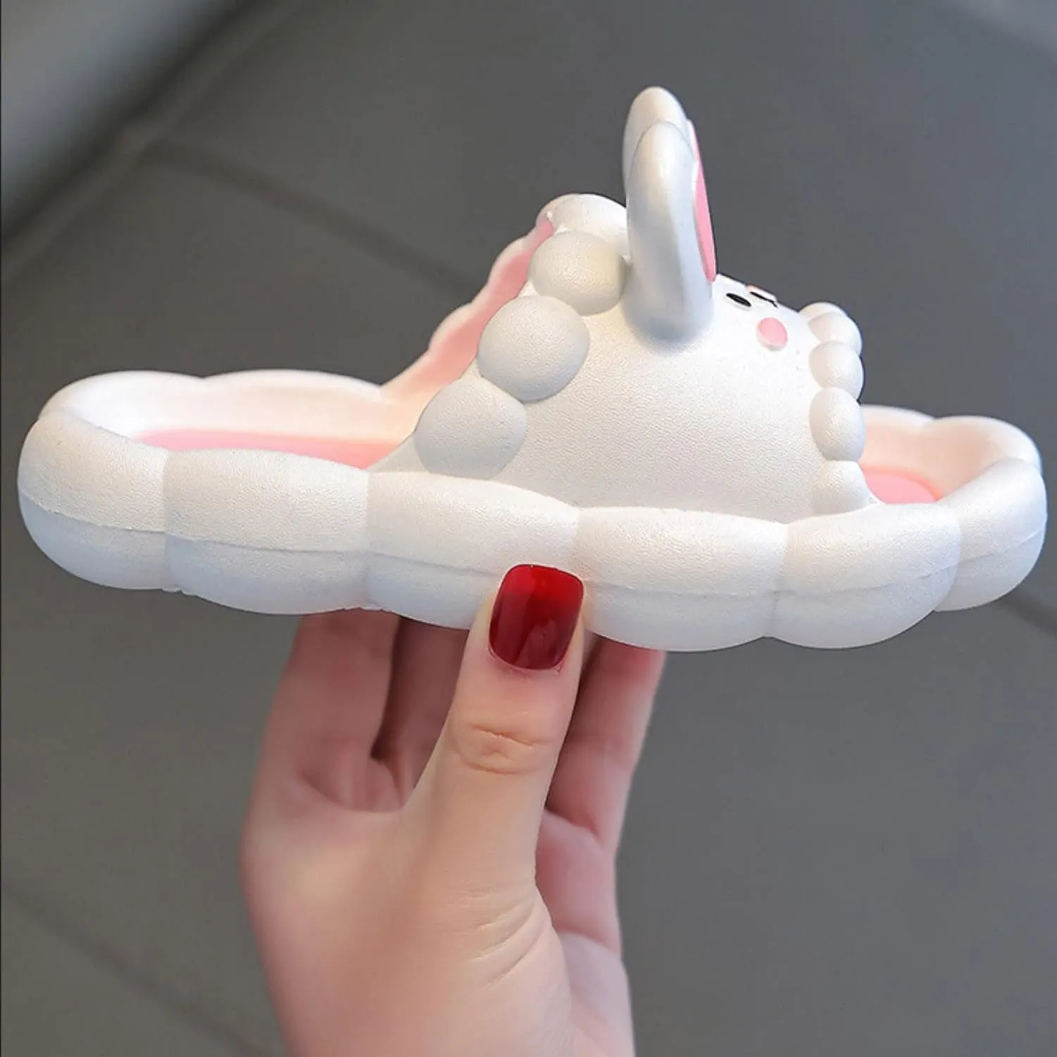 Boys Girls Cartoon Cloud Slippers Toddlers Cute Open Toe Shower Sandals Anti Slip Home Bathing Beach Pool Shoes