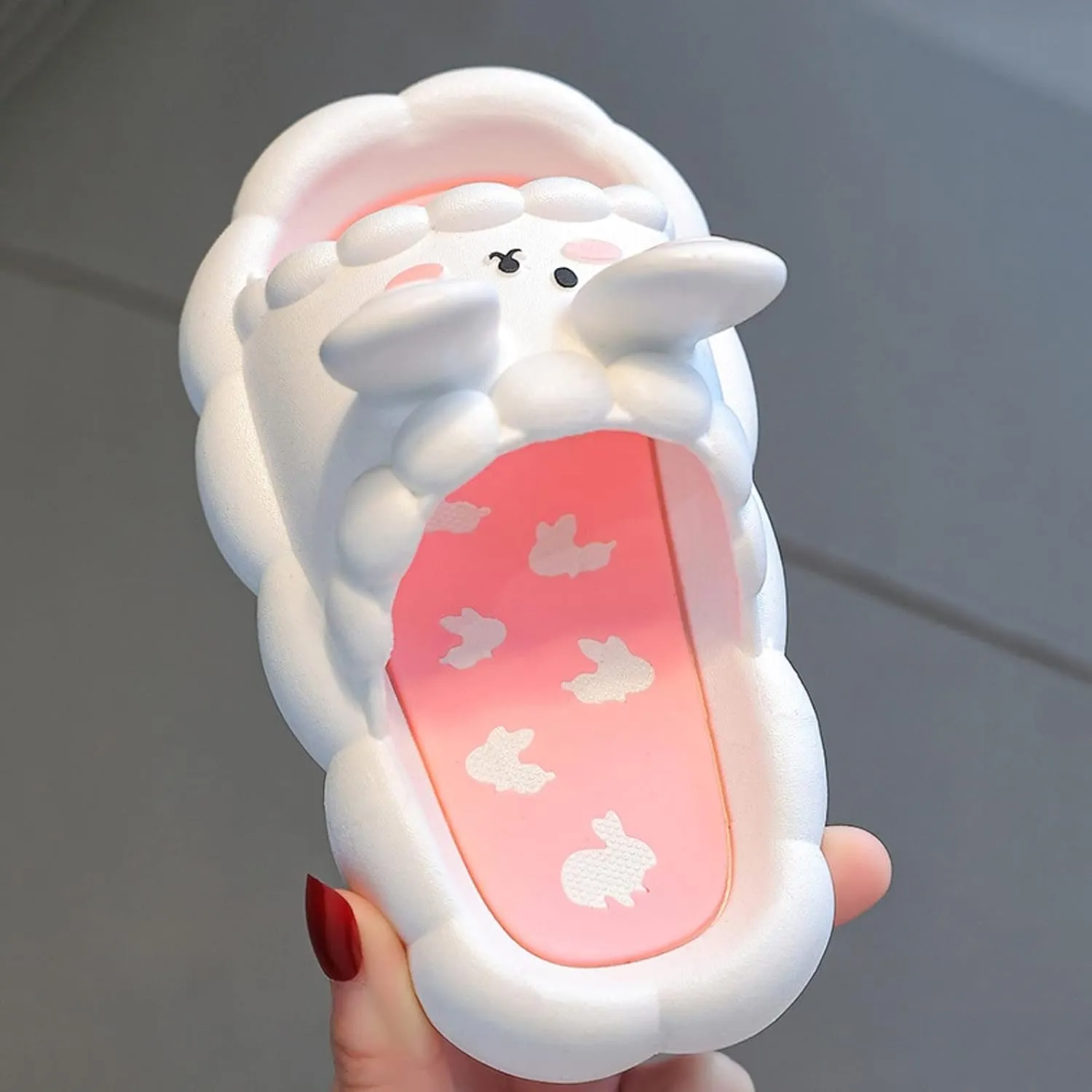 Boys Girls Cartoon Cloud Slippers Toddlers Cute Open Toe Shower Sandals Anti Slip Home Bathing Beach Pool Shoes