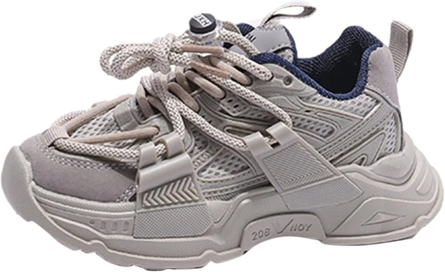 Boys Girls Mesh Spring Sneaker Kids Tennis Non Slip Athletic Running Walking Lightweight Lace Up for Little/Big Kids