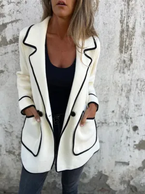 BRIGITTE - Refined Contrast-Edge Jacket
