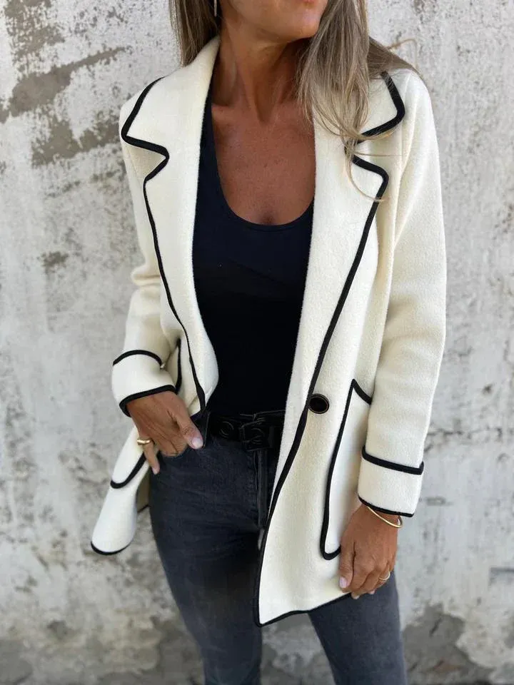 BRIGITTE - Refined Contrast-Edge Jacket