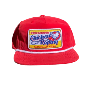 Cactus Alley Red Chicken Roping Cap