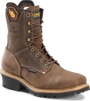 Carolina Coppice Composite Square Toe Waterproof Logger Boots for Men - Comfort Footbed, Oil- & Slip-Resistant Rubber Outsole, EH-Rated