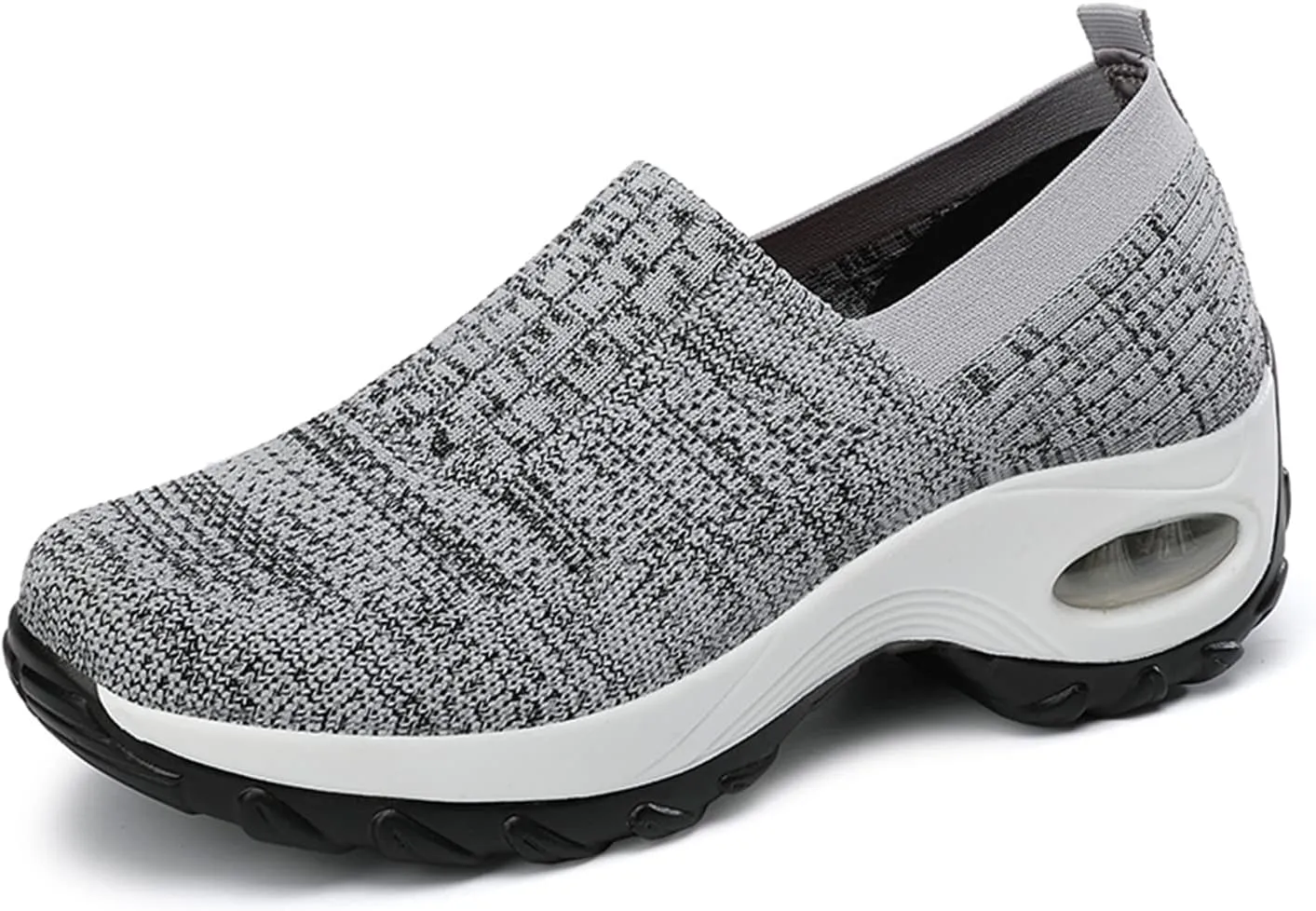ChicWind Women's Mesh Walking Shoes Sock Sneakers Slip on Platform Air Cushion Dance Shoes