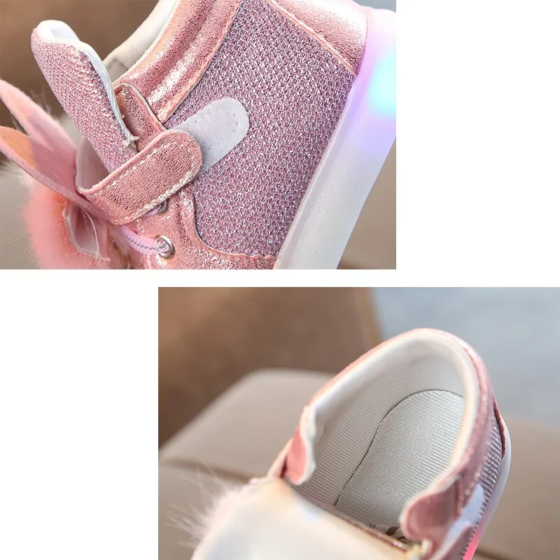 Children's Led Sneakers Glowing Luminous Backlight Sole