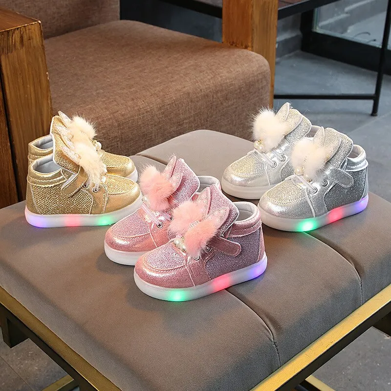 Children's Led Sneakers Glowing Luminous Backlight Sole