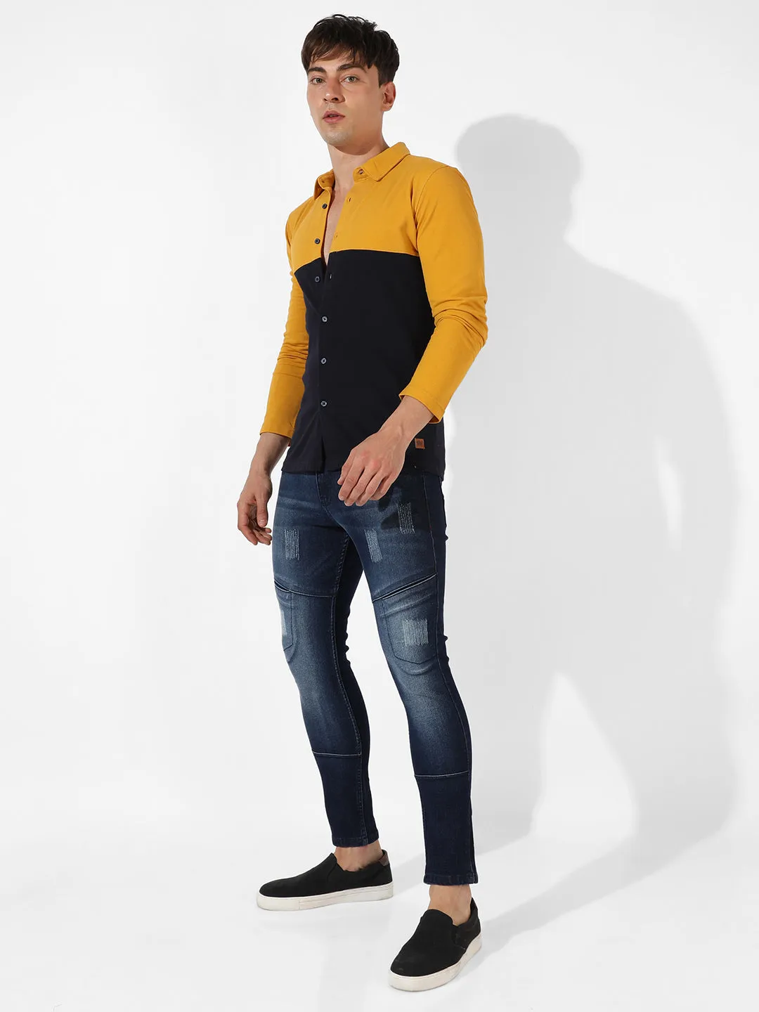 Contrast Panel Shirt