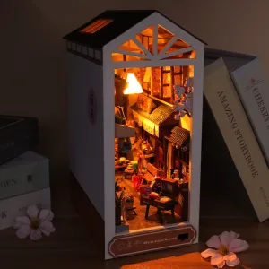 Cottage After Rain Alley Assembled Three-dimensional Book Stand Model Ornaments