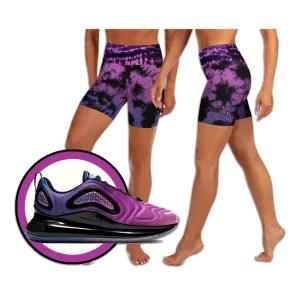 CRXWN | Drip or Dye Max 720 Bubble Pack HER Collection Acid Wash Tye Dye Yoga Shorts