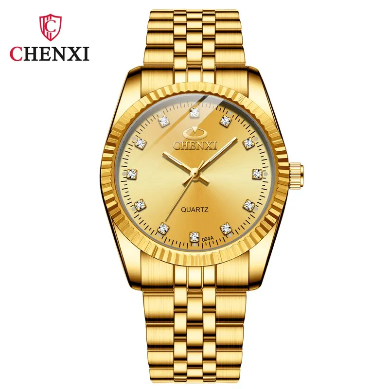 Dawn Men's Ladies Watch Waterproof Business Watch Watch Explosive Watch Women's Men's Gold Couple Watch