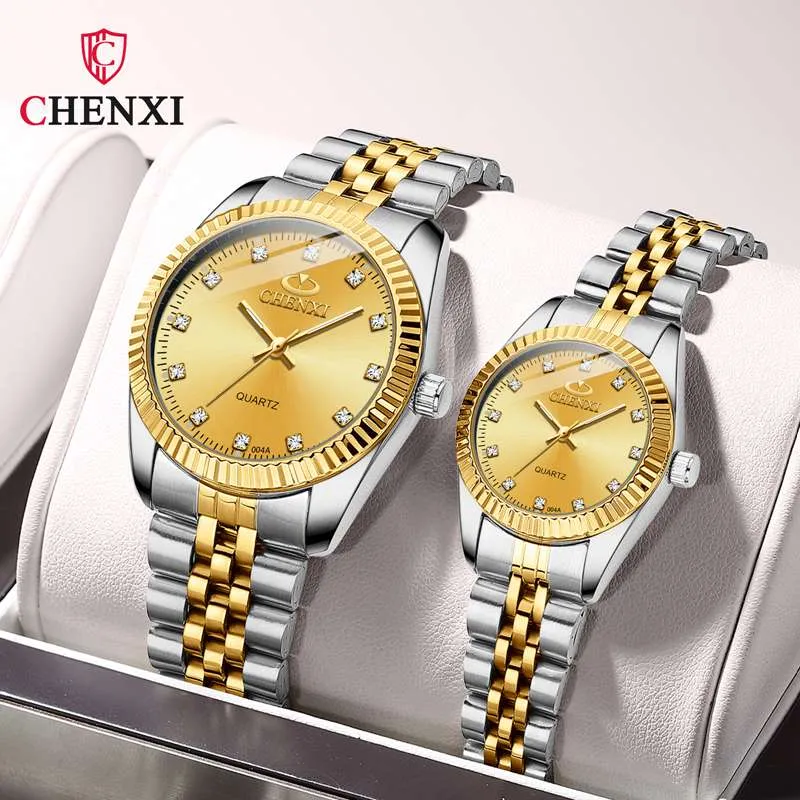 Dawn Men's Ladies Watch Waterproof Business Watch Watch Explosive Watch Women's Men's Gold Couple Watch