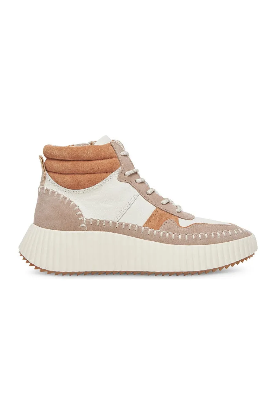 Dolce Vita Daley High Top Sneaker in Taupe Multi Suede