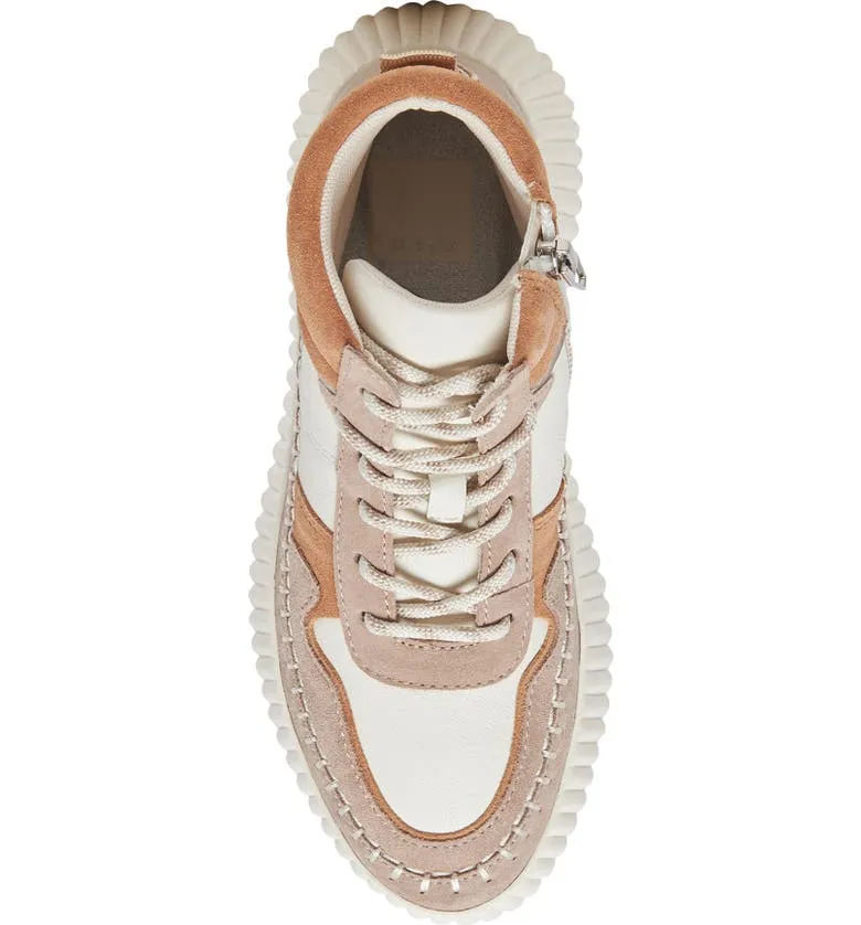 Dolce Vita Daley High Top Sneaker in Taupe Multi Suede