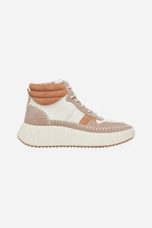 Dolce Vita Daley High Top Sneaker in Taupe Multi Suede