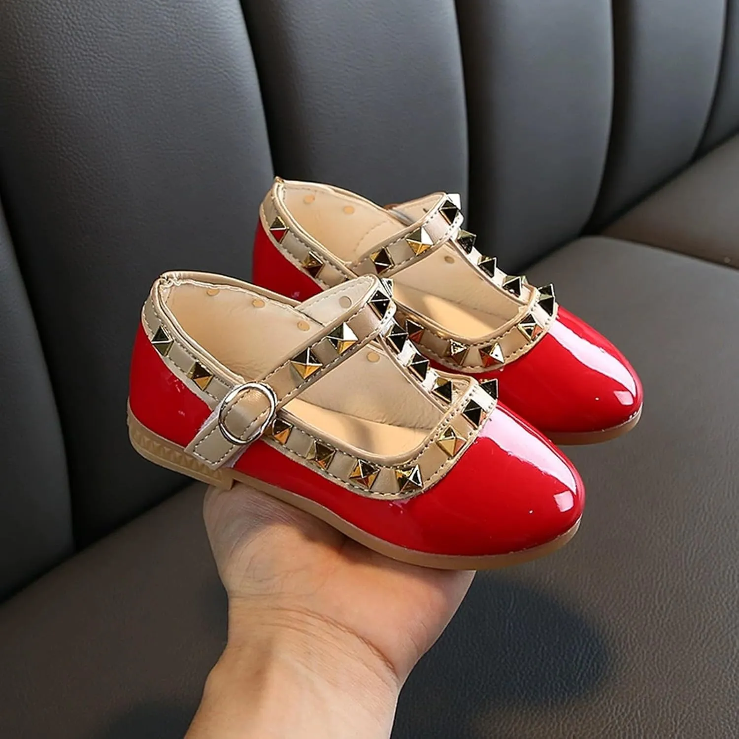 Dress Glitter Sequins Crystal High Heels Closed Toe Party Wedding Flower Shoes Girl's Sandals Girls Sandals Size 1