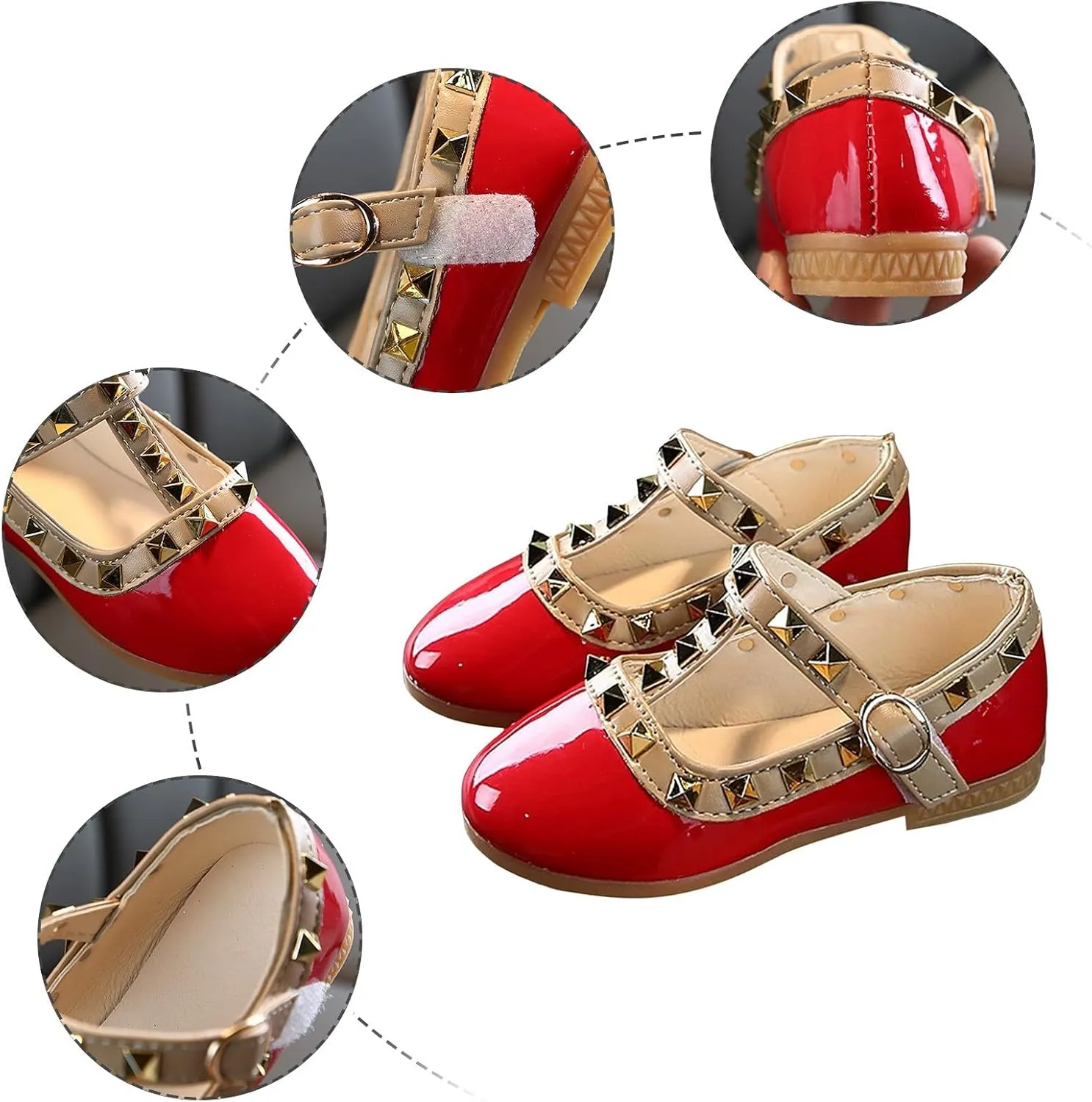 Dress Glitter Sequins Crystal High Heels Closed Toe Party Wedding Flower Shoes Girl's Sandals Girls Sandals Size 1
