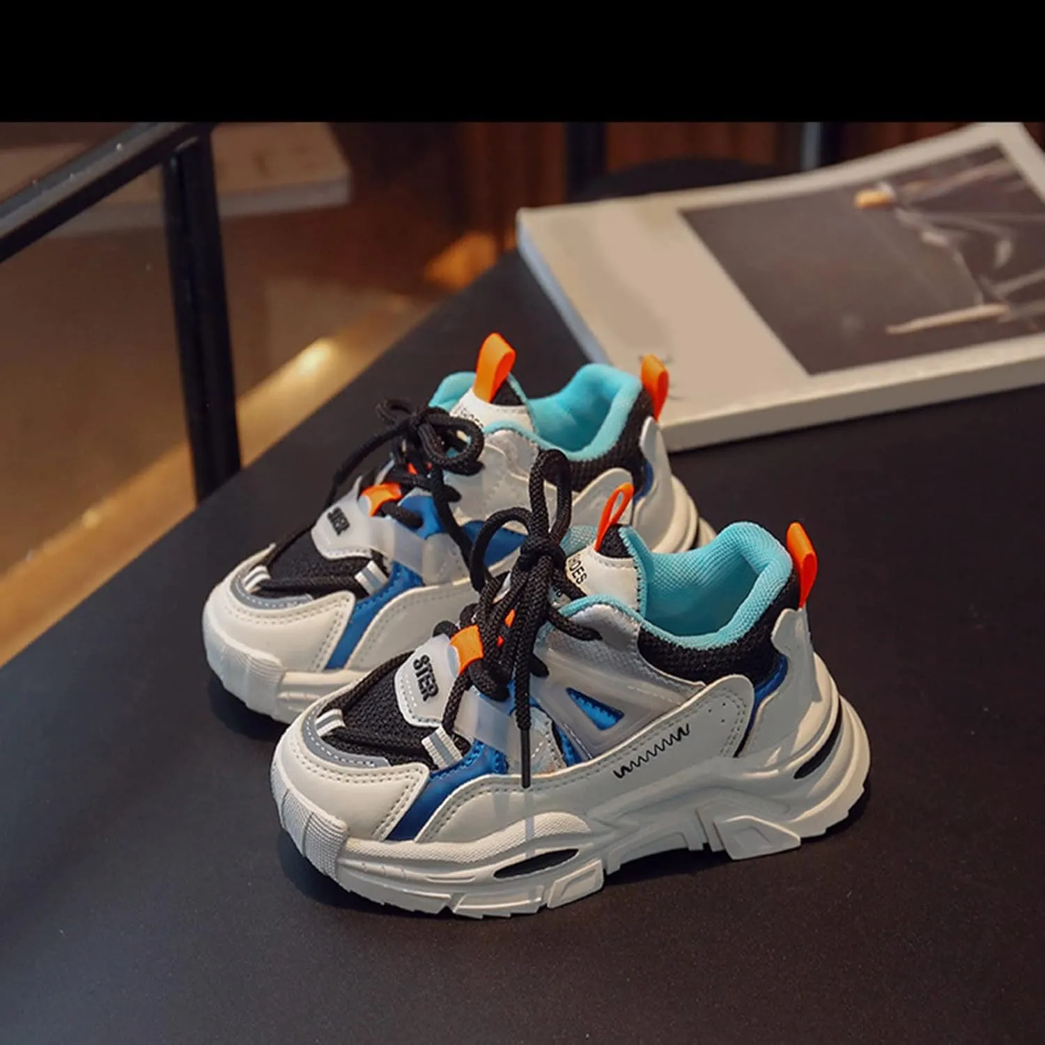 Fashion Spring and Summer Children Sports Shoes Boys and Girls Round Toe Thick Soles Lightweight Mesh Size 3 Girls Shoes
