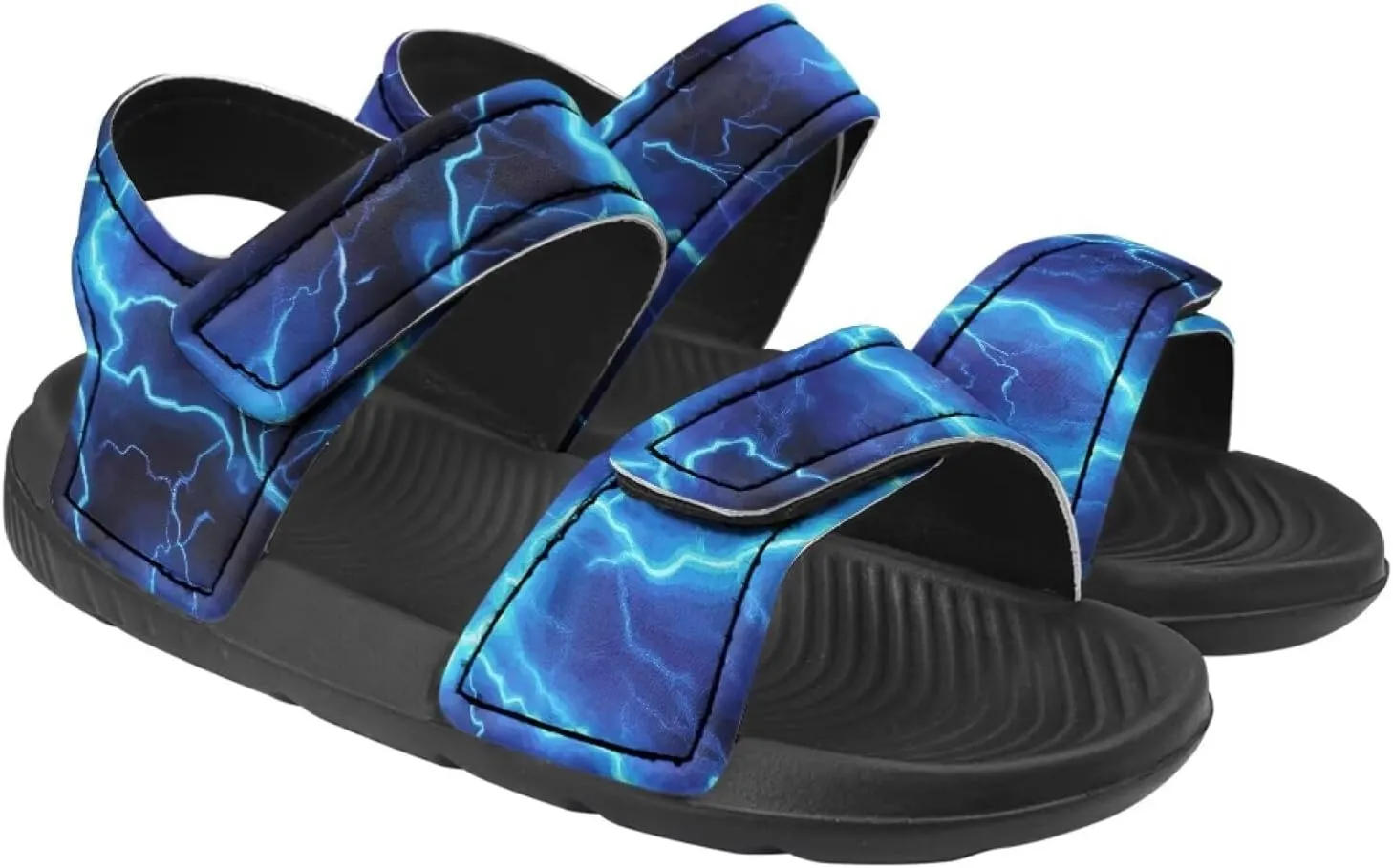 Forchrinse Boys Sandals Summer Cool Print Sport Sandals Outdoor Open-Toe Shoes for Toddler/Little Kid/Big Kid