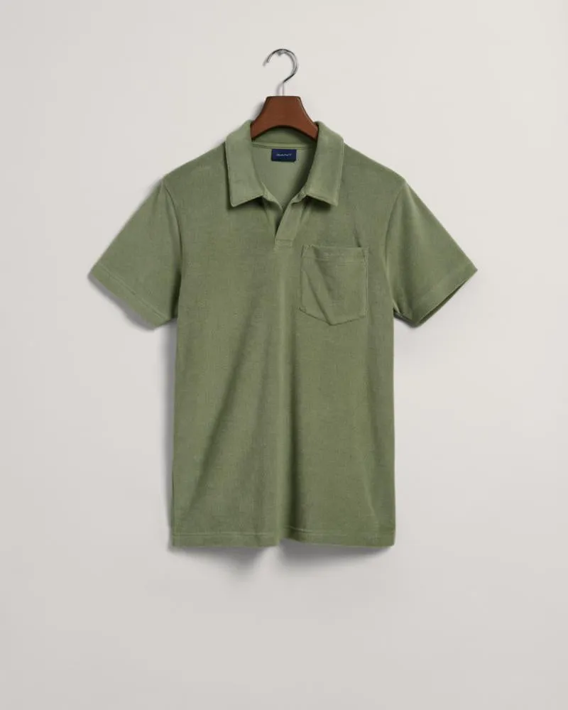 Gant Apparel Mens TERRY SS PIQUE 362/KALAMATA GREEN