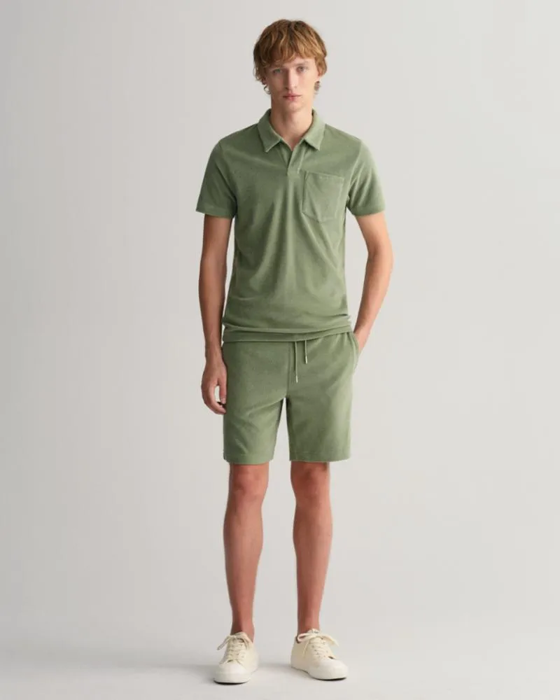 Gant Apparel Mens TERRY SS PIQUE 362/KALAMATA GREEN