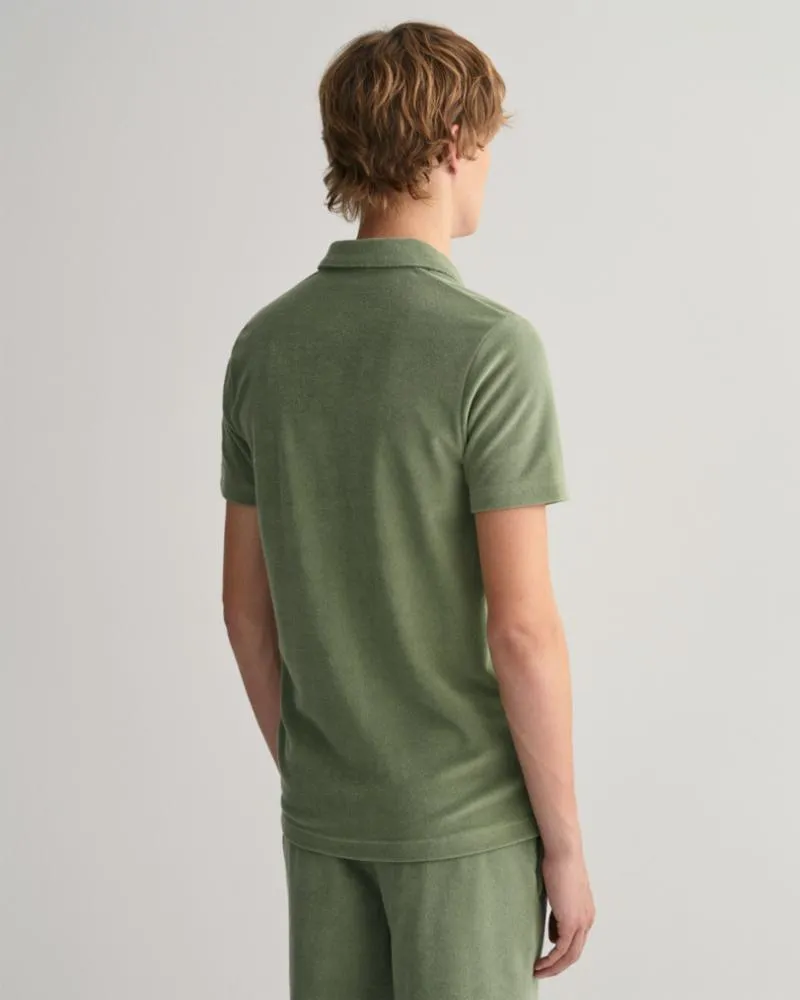 Gant Apparel Mens TERRY SS PIQUE 362/KALAMATA GREEN
