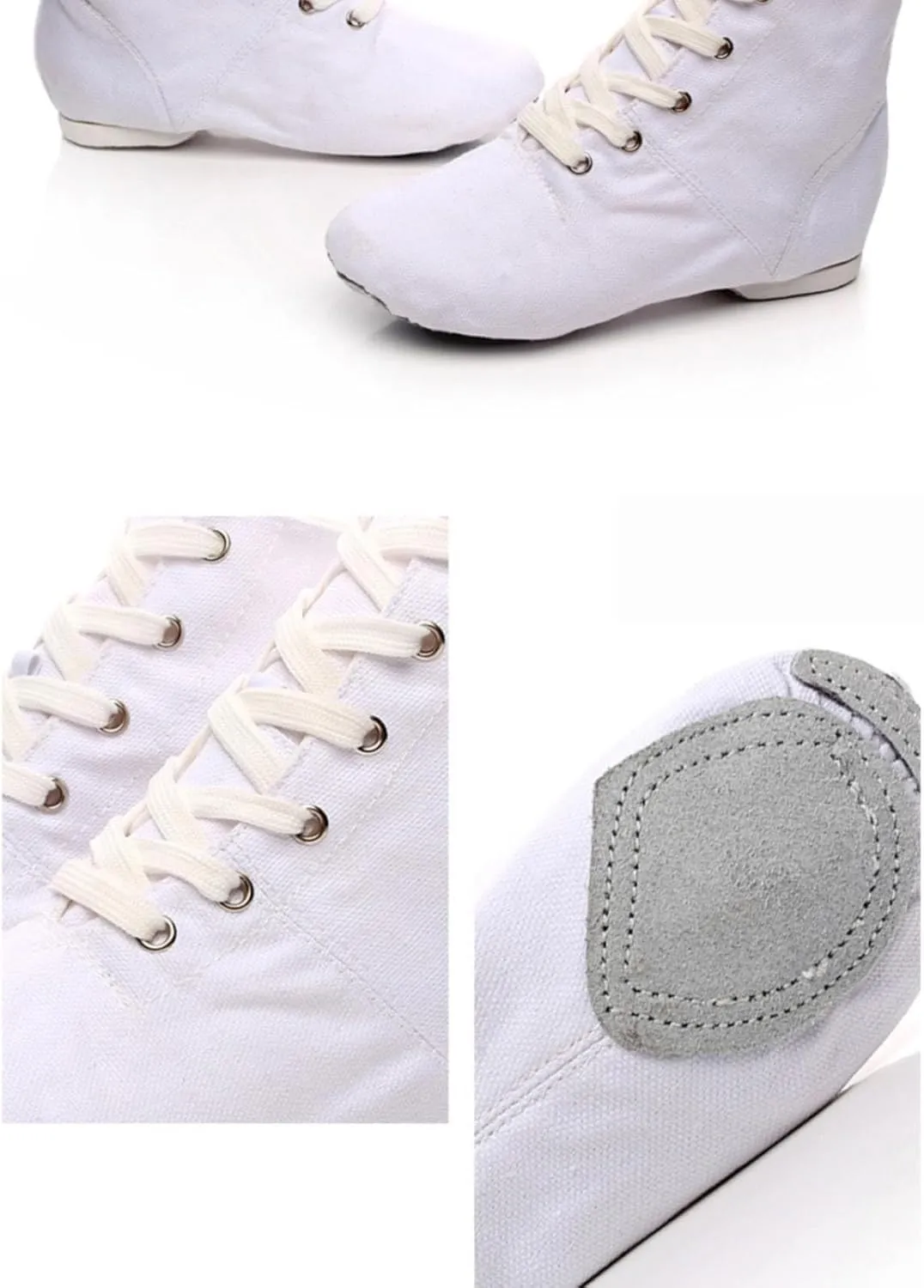 Girl Sneakers Unisex Kids Canvas Dance Shoes Jazz Shoes for Teens Girls Dance Boots Split Sole Ballroom Dancing Flat