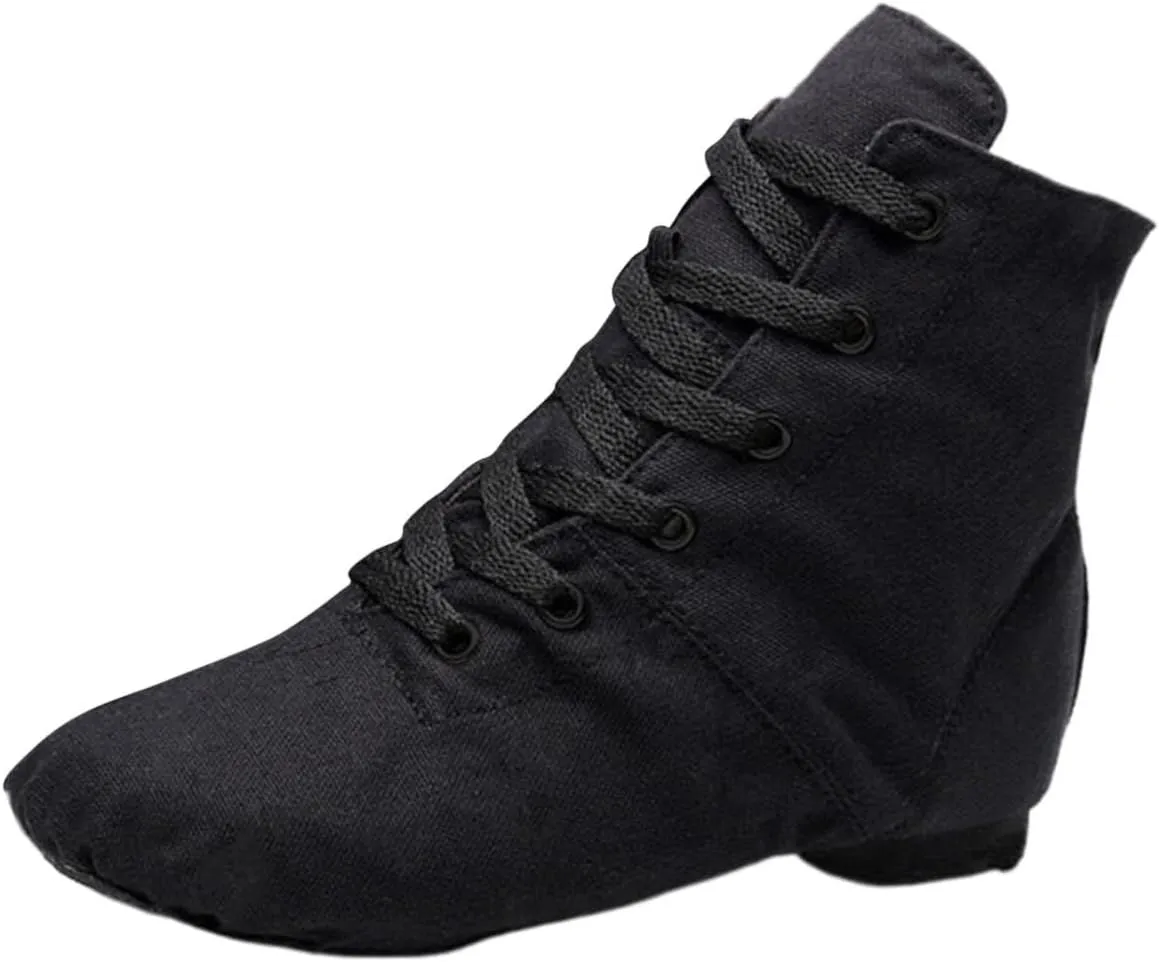 Girl Sneakers Unisex Kids Canvas Dance Shoes Jazz Shoes for Teens Girls Dance Boots Split Sole Ballroom Dancing Flat