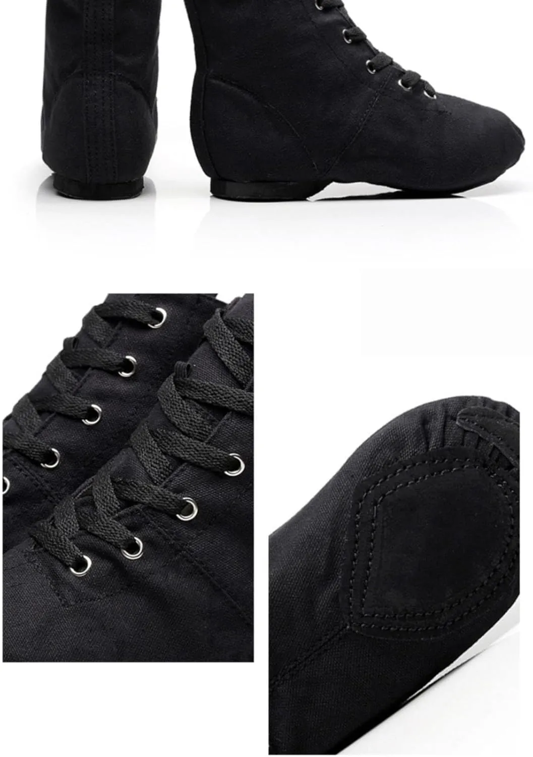 Girl Sneakers Unisex Kids Canvas Dance Shoes Jazz Shoes for Teens Girls Dance Boots Split Sole Ballroom Dancing Flat