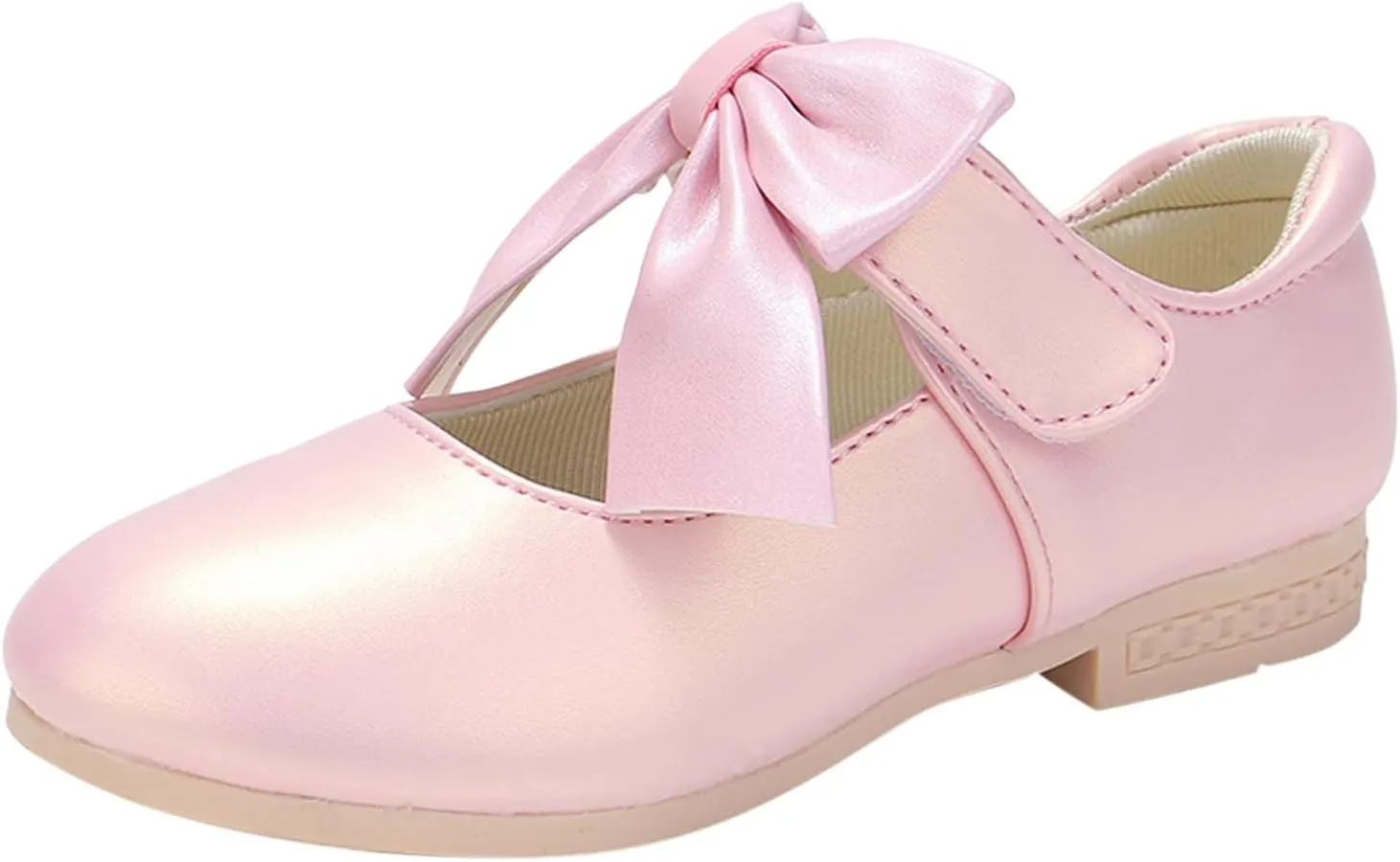 Girls Ballet Shoes Flower Girls Mary Jane Flat with Bow Toddler Gilrs Dress Shoes Party Wedding Toddler Shoes Girl
