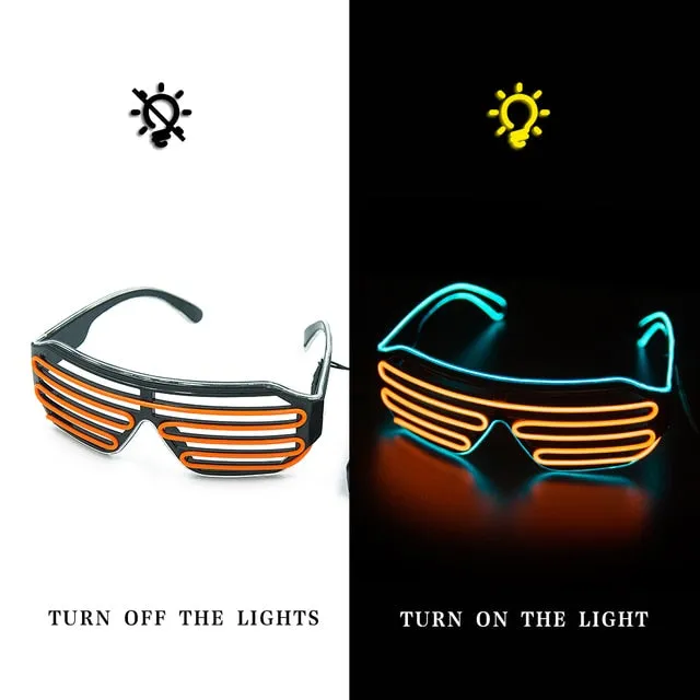 Glow in the dark sunglasses