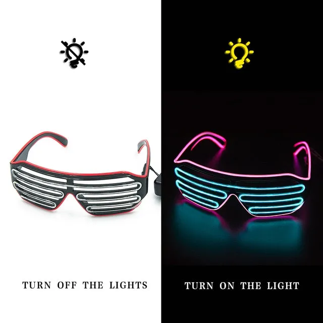 Glow in the dark sunglasses