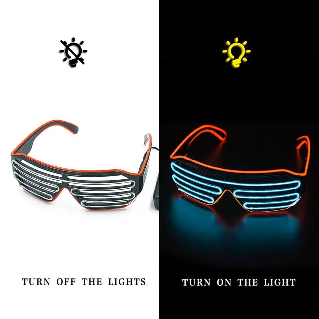 Glow in the dark sunglasses