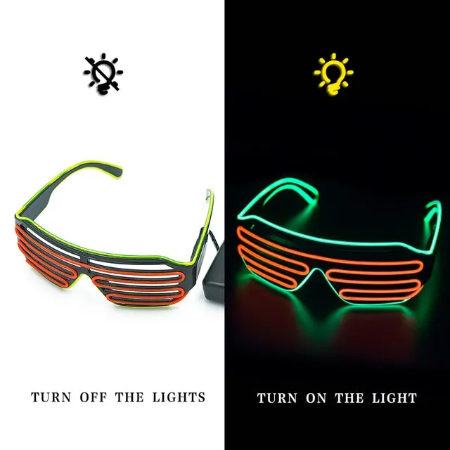 Glow in the dark sunglasses